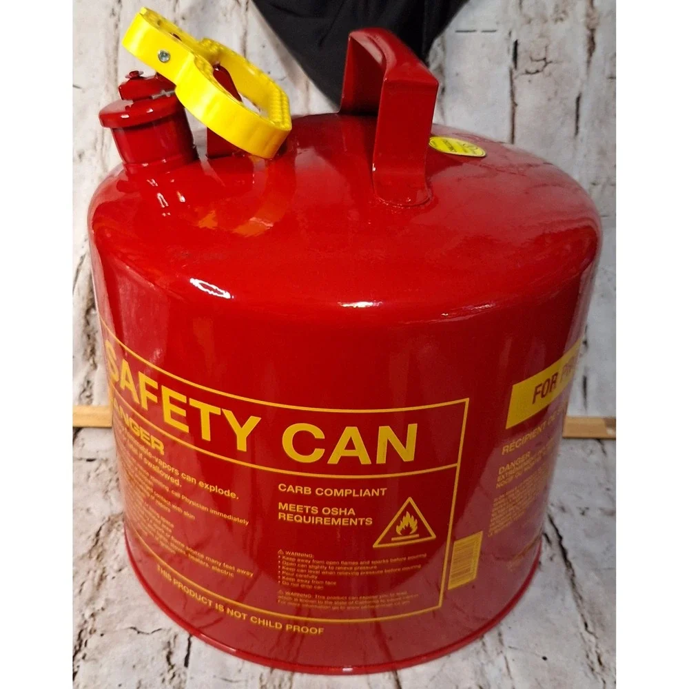 Eagle UI50FS Type‎ I Safety Can 5 Gallon Red Steel Gasoline Storage Gas Can USA